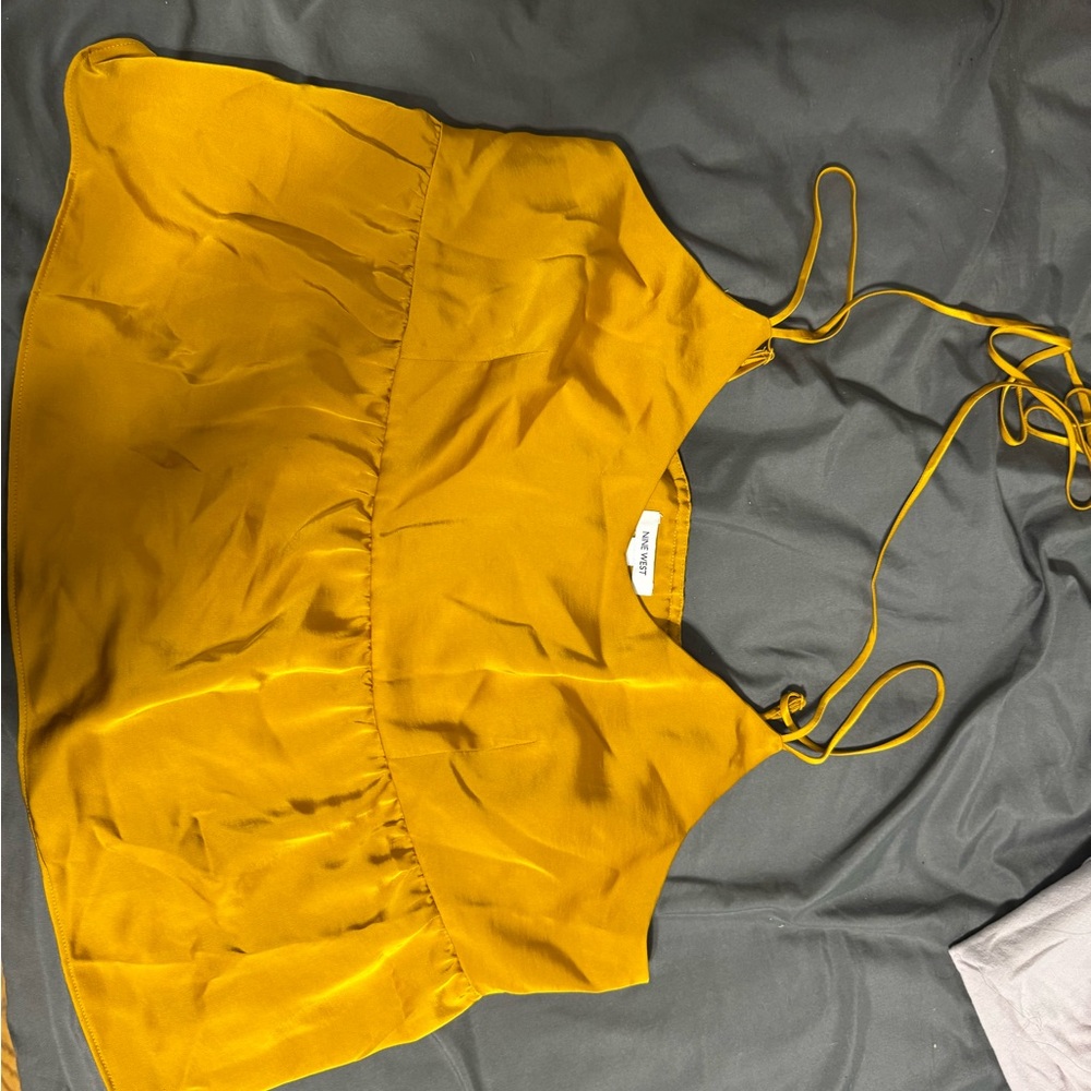 Nine West Mustard Yellow Tank Top